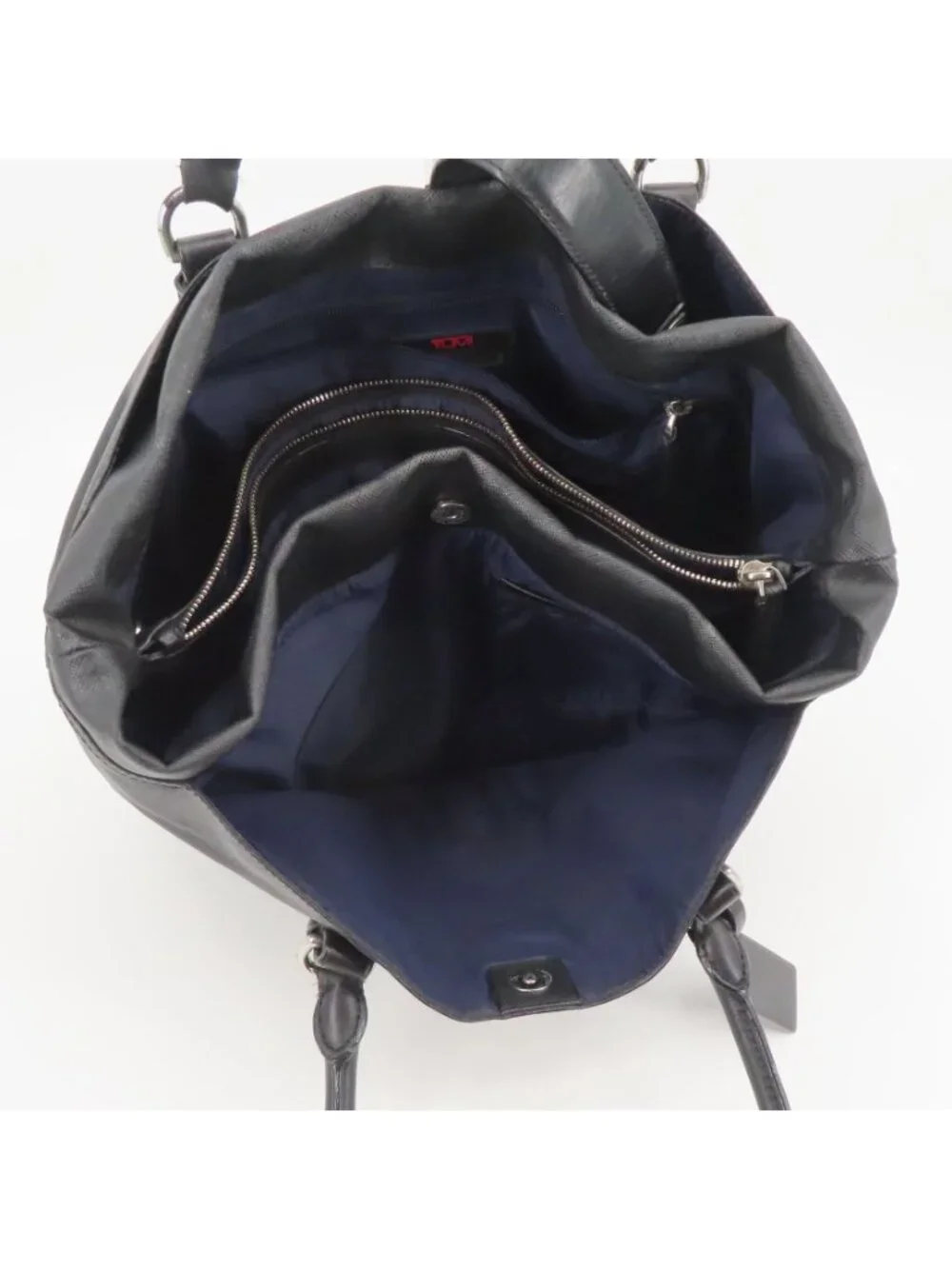 Tumi Villa Turin 73105D2 Black Canvas Work Travel Tote Handbag Purse Bag Commute